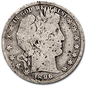 1896-O Barber Half Dollar VG Details Damaged 1896-O Barber Half Dollar VG Details Damaged